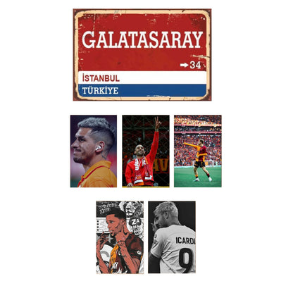 Galatasaray Wandbild Set 6-Teilig Fan-Edition