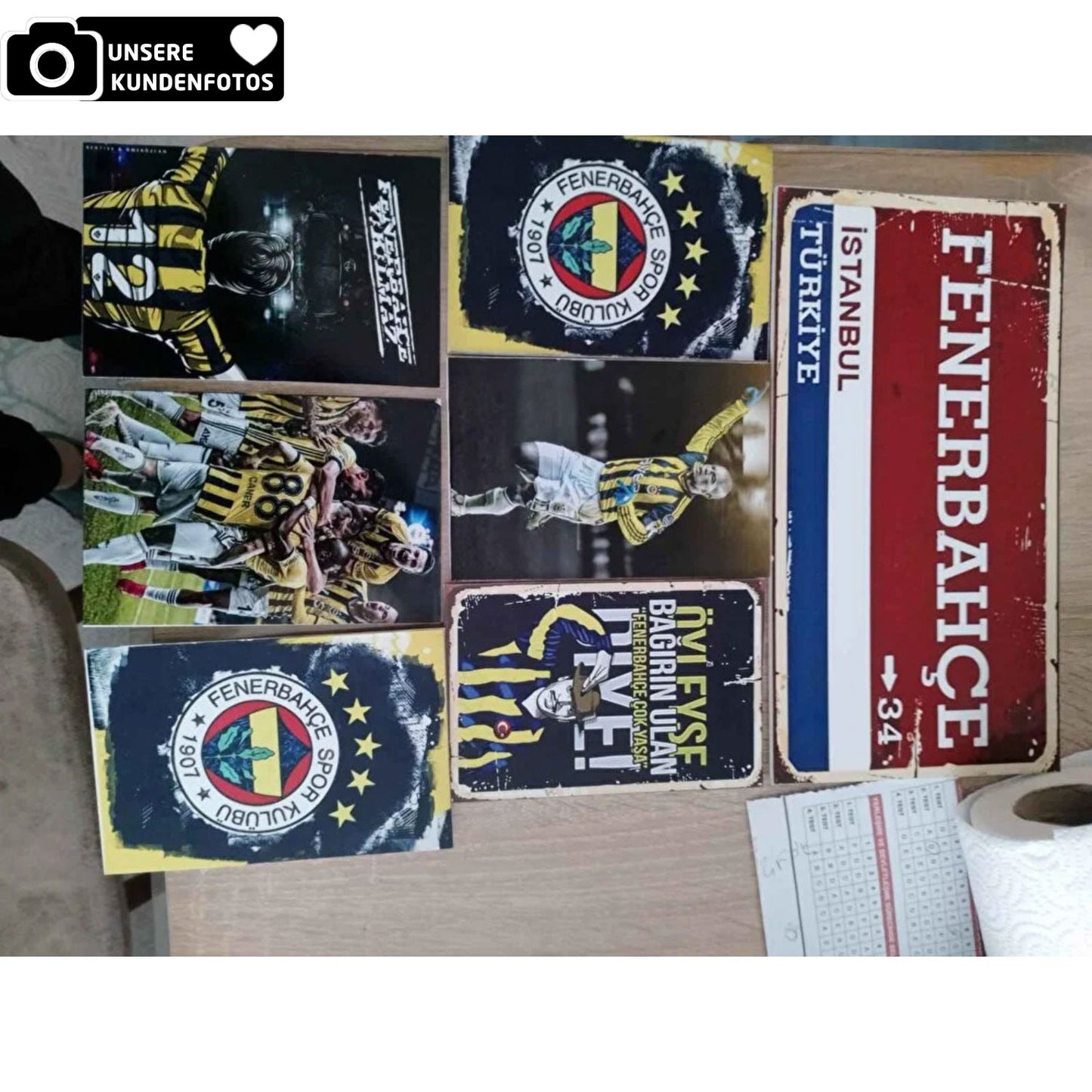Fenerbahce Wandbild Set 6-Teilig Fan-Edition