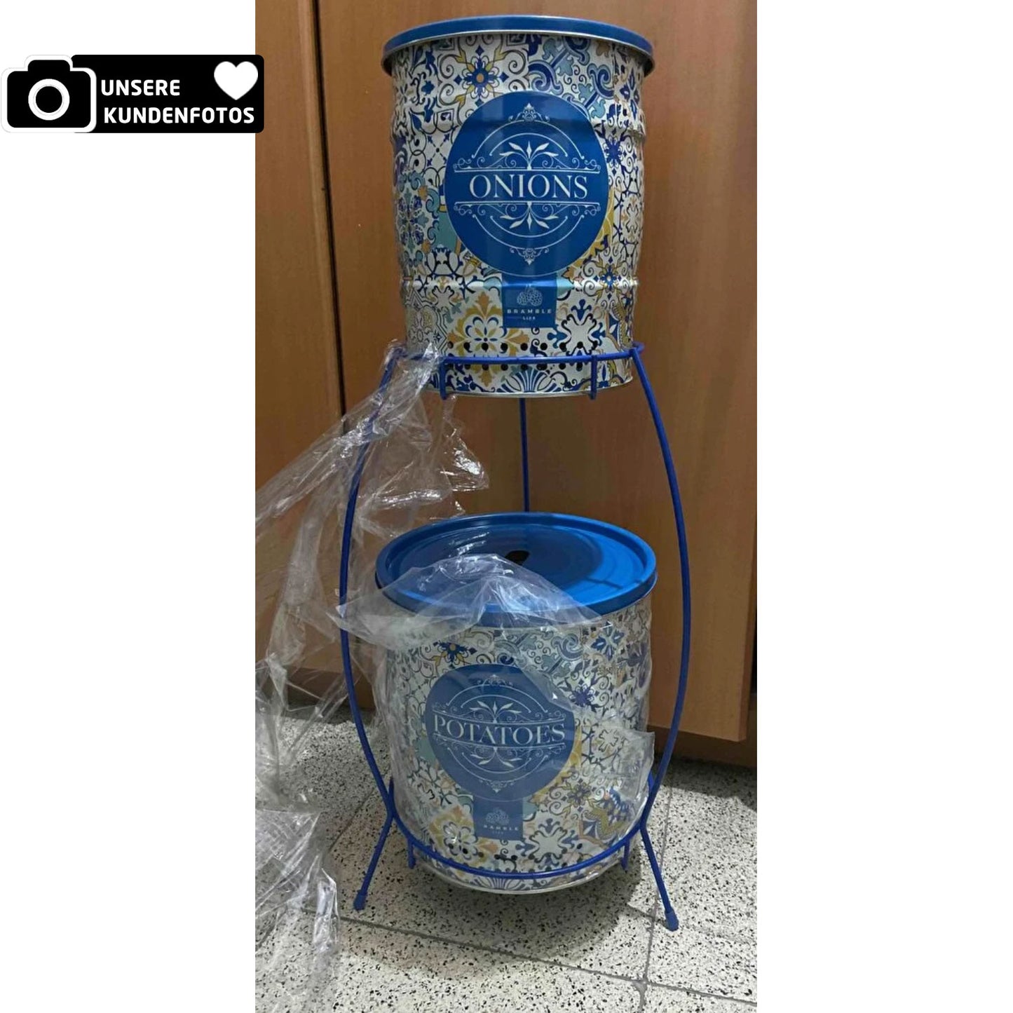 Kartoffel- & Zwiebelständer Iznik Design