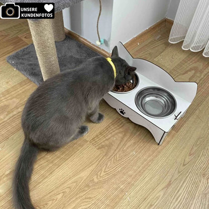 Futternapf Katzen Weiß