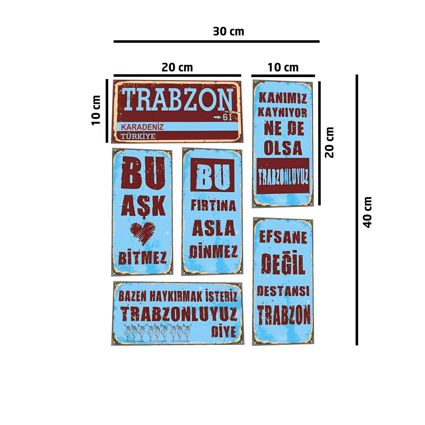 Trabzon Wandbild Set 6-Teilig