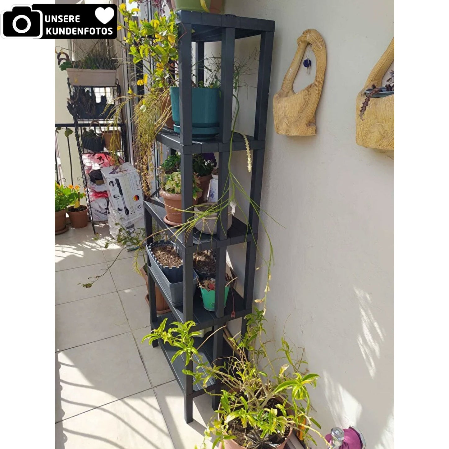 XL Stehregal Kunststoff Stecksystem 153,50 cm