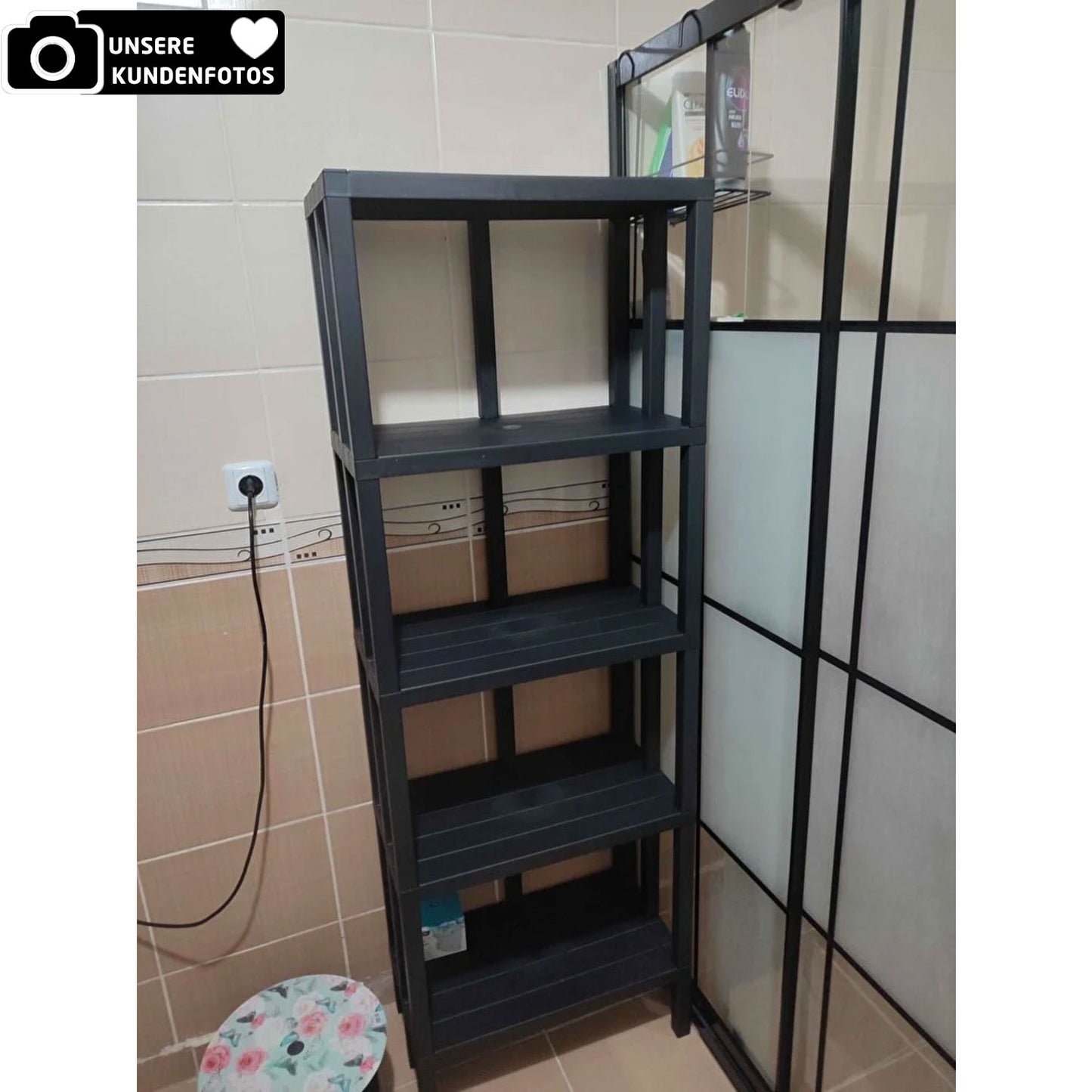 XL Stehregal Kunststoff Stecksystem 153,50 cm