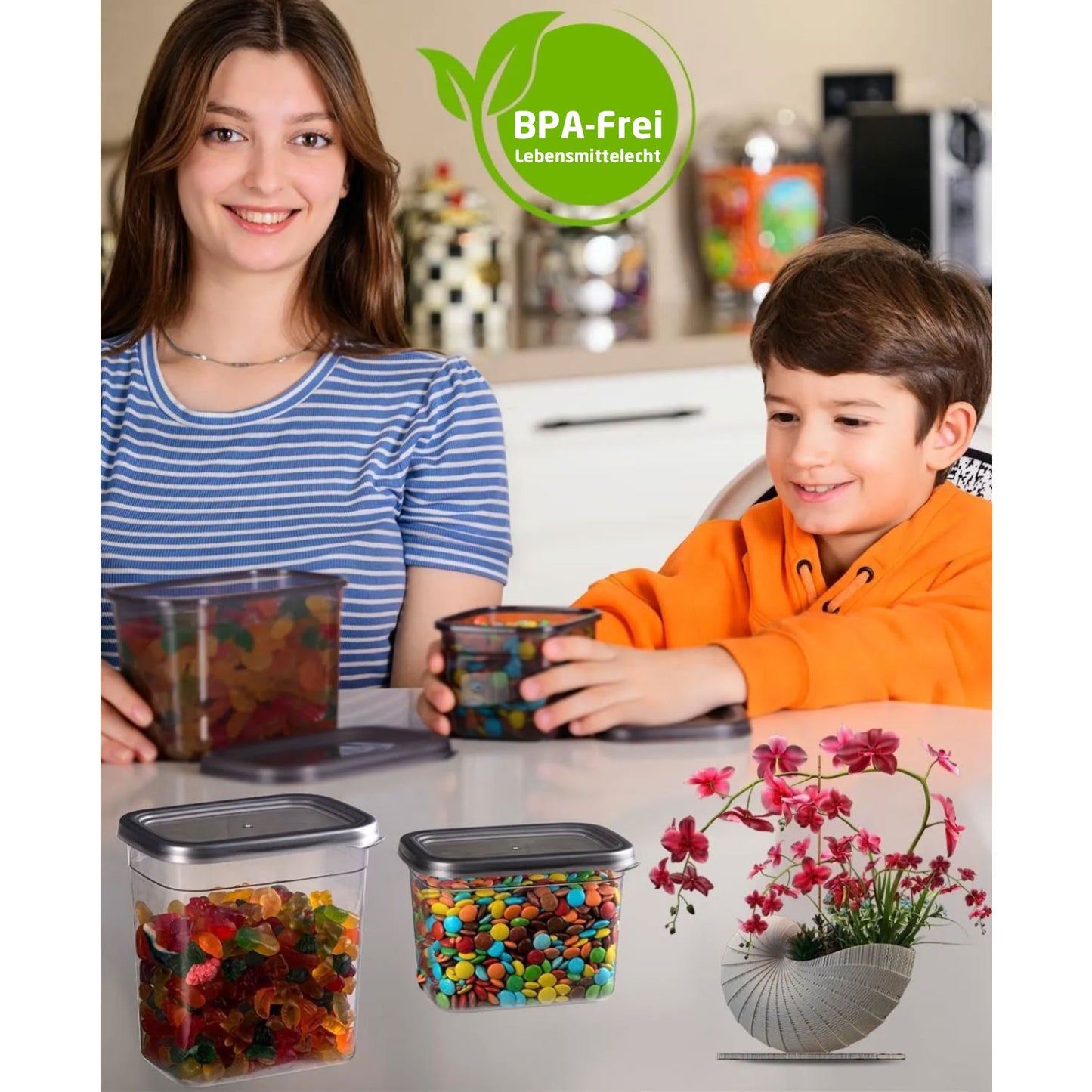 Vorratsdosen Set 24-Teilig BPA-Frei
