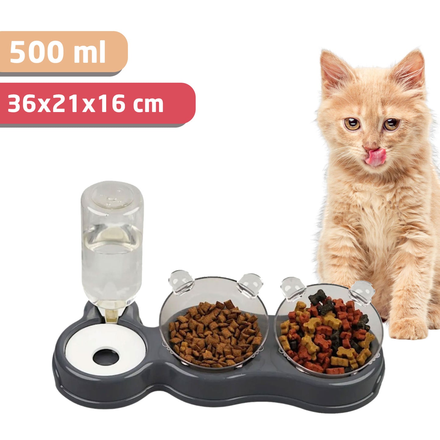 3in1 Futternapf mit Wassernapf