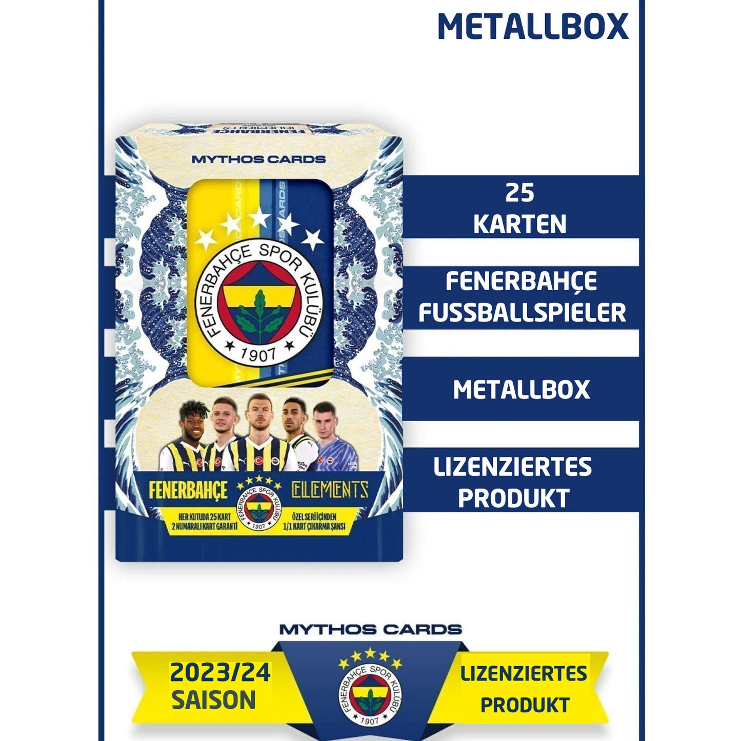 Sammelkarte Lizenziert Edition Fenerbahce 1907 FB 23/24 Spielkarten Spielerkarten