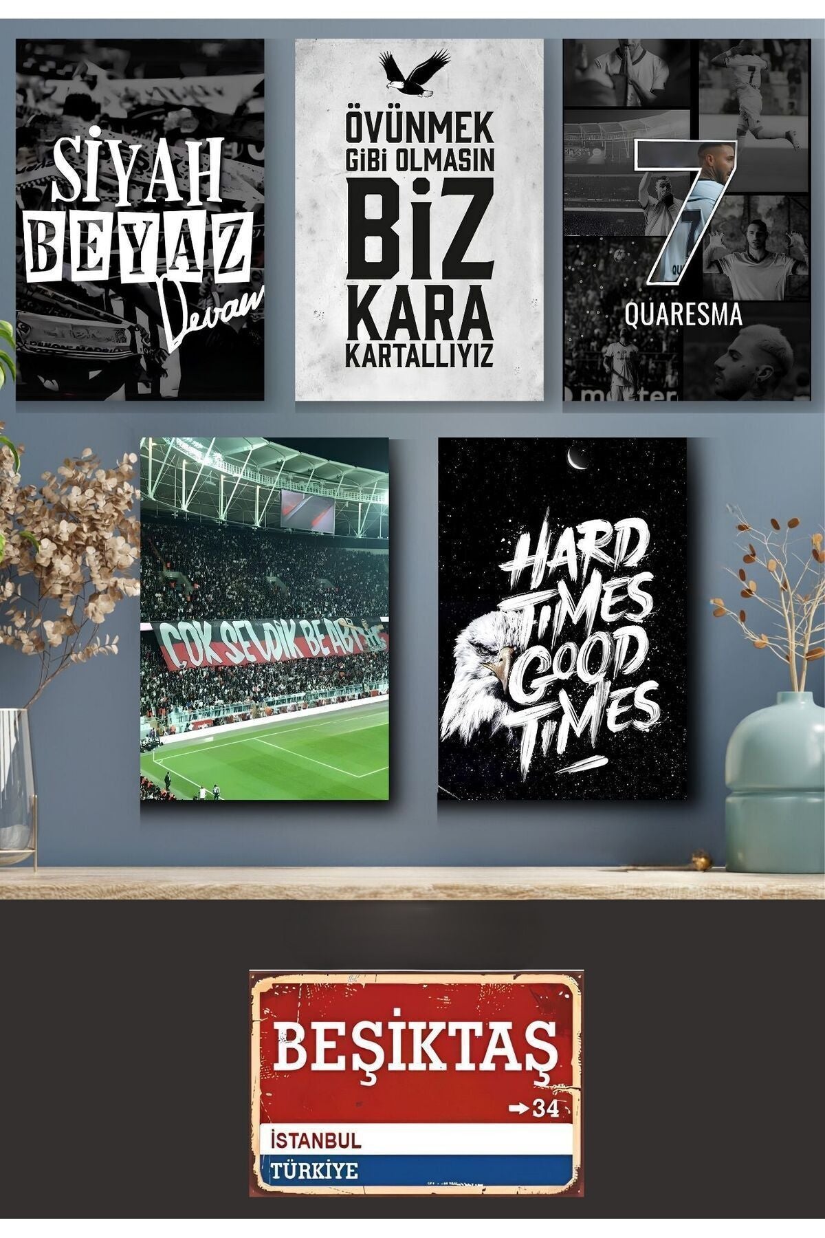 Besiktas Kartal Wandbild Set 6-Teilig