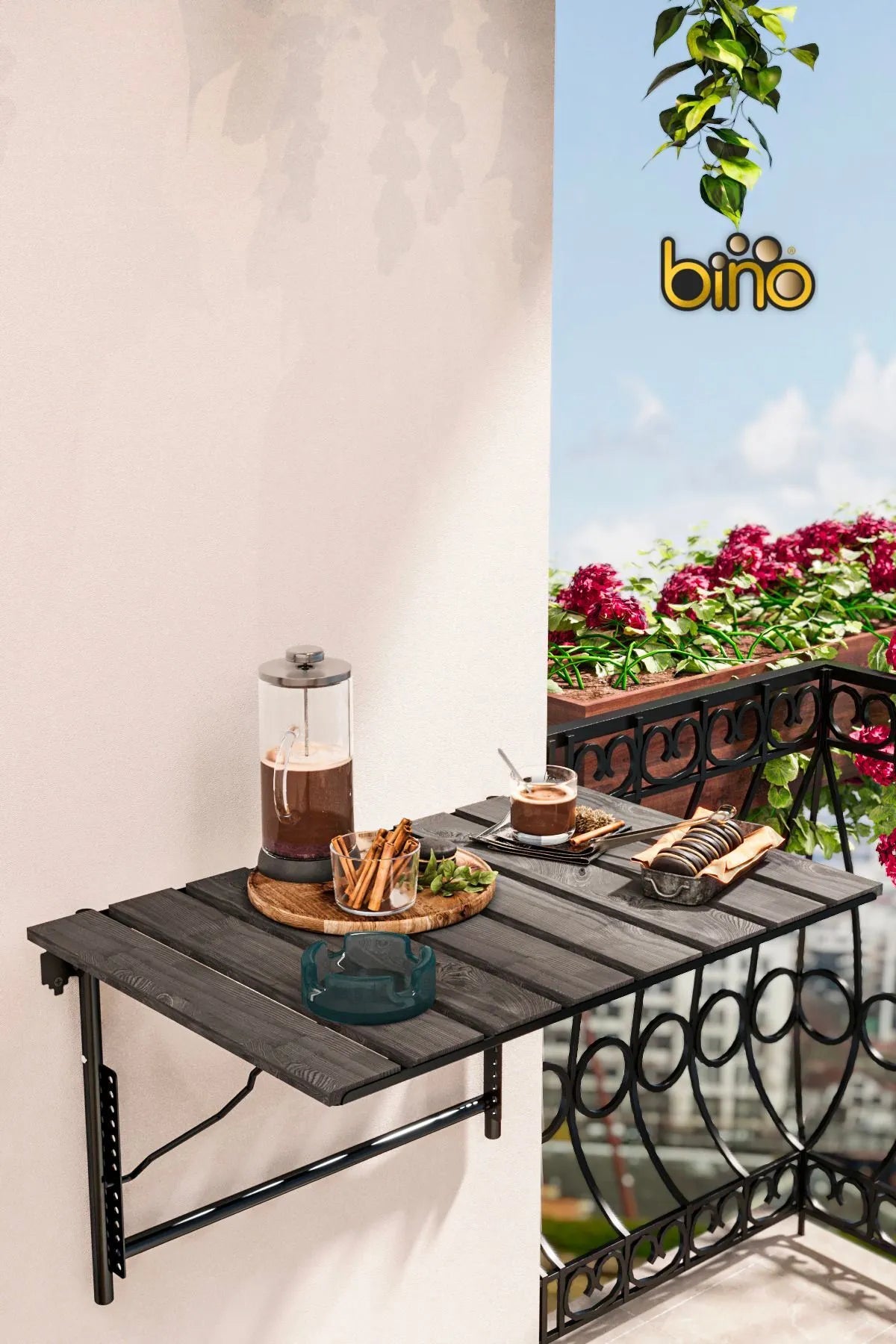 Wandtisch für Balkon, Terrasse & Küche in 3x Farben